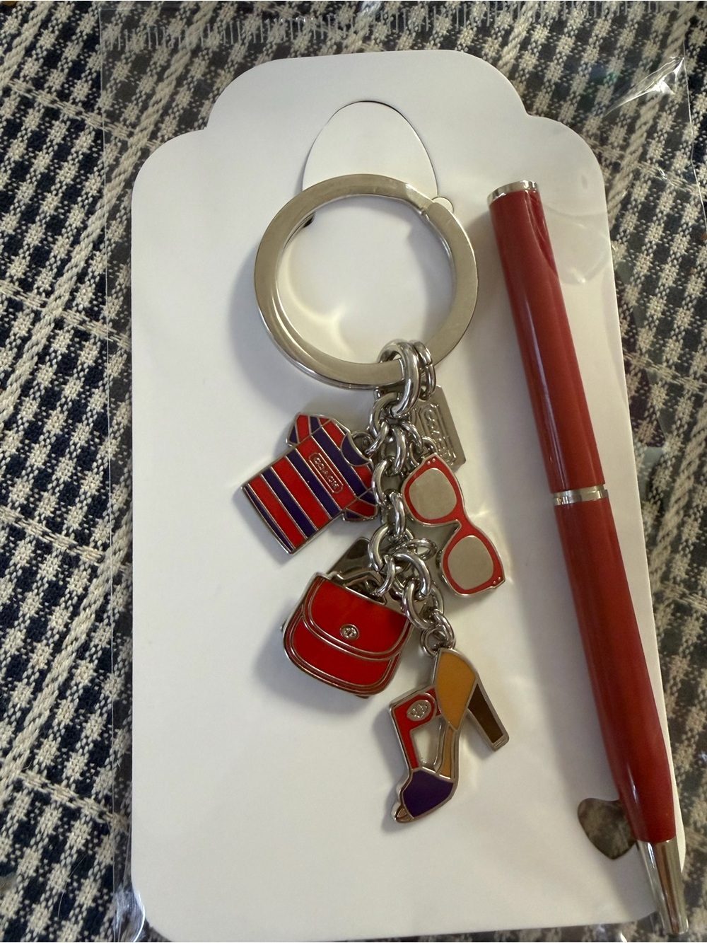 Coach Keychain and Pen